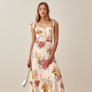 Reformation Nikita Midi Dress in Bouquet